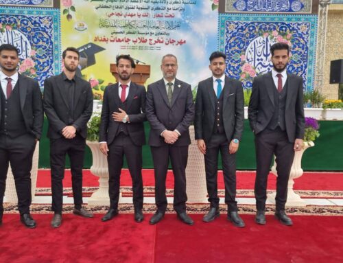 The university’s student delegation participates in the central graduation ceremony
